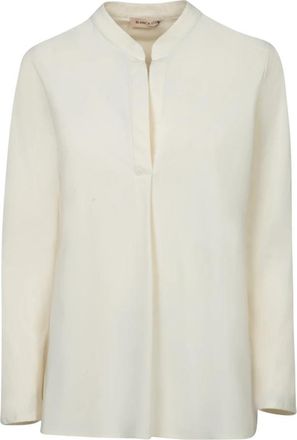 Blanca Vita Tropea 2824 Diamante - Dames - Blouses - Wit - 2XS - Katoen - Overhemden