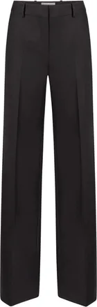 Nina Ricci Wide-Leg Wool Trousers - women - Wool/Viscose - 36 - Black