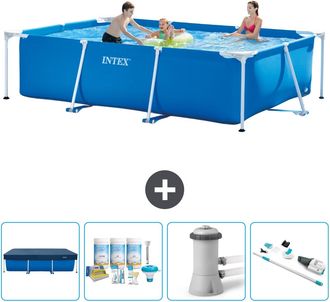 Intex Piscina Con Estructura Rectangular - 300x200x75 Cm - 7-piezas Scb5