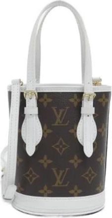 Louis Vuitton Pre-owned Canvas Bucket Bag - Dames - Vintage Tas - Bruin - ONE Size - Vintage