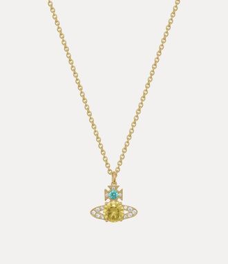 Vivienne Westwood Ismene Pendant Necklace Gold-light-turquiose-light-yellow-white-cz Gold-light-turquiose-light-yellow-white-cz Women