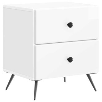 vidaXL Armario De Noche Con Caj&oacute;n Brillante 43 X 34,5 X 47,5 Cm Vidaxl