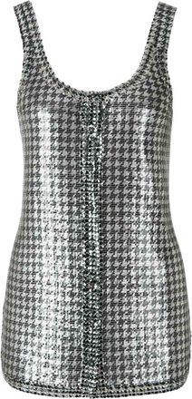 Paco Rabanne metallic tank top - Silver