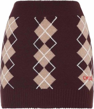 Chlo&eacute; Wool Mini Skirt