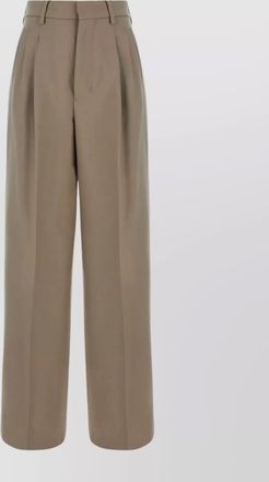 Ami wool trousers with pleated front and pockets