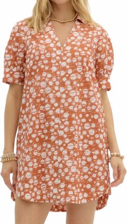 Entro Courtney Game Day Mini Dress In Orange