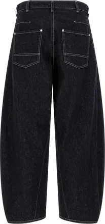 Comme Des Gar&ccedil;ons Wide Balloon Silhouette Jeans - Blue
