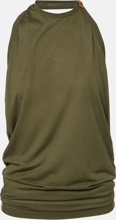 Balenciaga Draped cotton-blend top