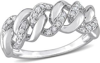 Rina Limor Silver 0.24 Ct. Tw. Diamond Ring