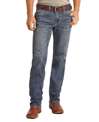 Hooey Revolver Slim Reflex Jean In Med Blue