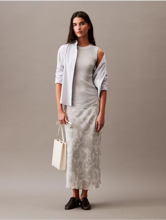 Calvin Klein Jeans Calvin Klein Womens Cotton Chino Mini Skirt - White - 24