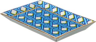 Jonathan Adler Basketweave Rectangle Tray