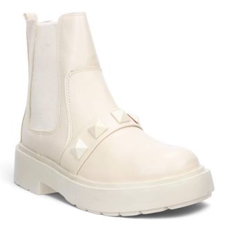 Offline Shoes Womens Studded Bootie In Sand