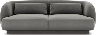 BLOOMINGLOFT 2-Sitzer Design Sofa Tulum mit Samtbezug