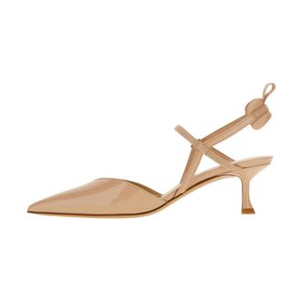 Fendi Colibr&igrave; Slingback Pump - Shoes - Mujer - Beige - 37 EU