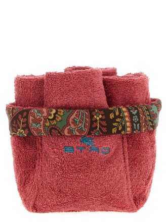 Etro Home Giano Towels Rosso-Unisex