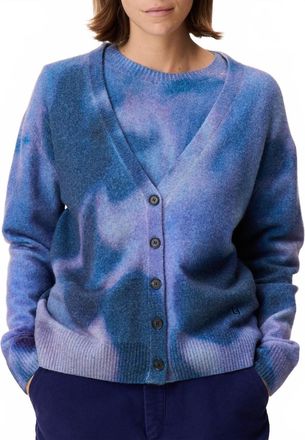 Leon & Harper Ming V-Neck Cardigan In Blue