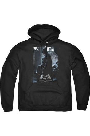 Gildan Batman V Superman Bat Poster Adult Pull Over Hoodie / Hooded Sweatshirt
