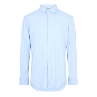 HUGO BOSS Heren P-Hank S Oxford-overhemd met lange mouwen (Pastelblauw)