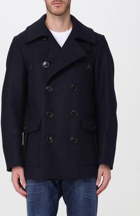 Dsquared2 Cappotto corto doppiopetto in misto lana con rever
