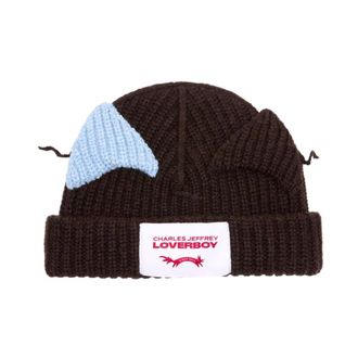 Charles Jeffrey Loverboy LOVERBOY by Charles Jeffrey, Beanies, unisex, Brown, Size: ONE SIZE Chunky Ears Beanie