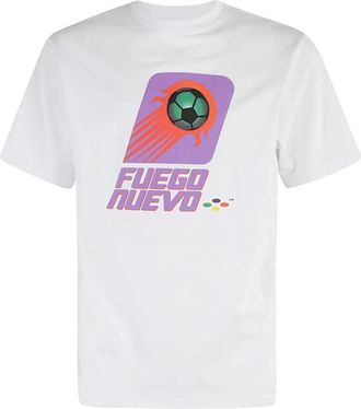 Liberal Youth Ministry Fuego Nuevo T-shirt Knit - Heren - T-shirts - Wit - M - Tops