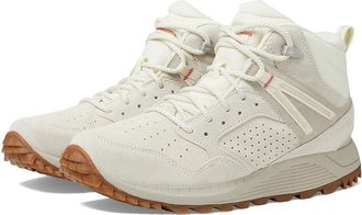 Merrell Wildwood Mid LTR Waterproof Womens Shoes Off-White : 8.5 M, Leather/Suede