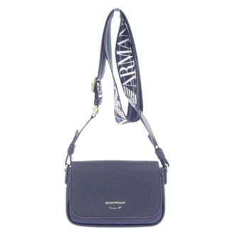 Armani Pre-owned Cross Body Bags, female, Blue, Size: ONE SIZE Pre-owned Leather Bag