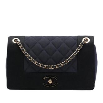Chanel Borsa a spalla Pre-owned Double Flap - - Pre-owned - Donna - Blu - ONE SIZE
