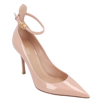 Valentino Garavani Valentino Tan-Go Patenten Leren Pump 100Mm Nude