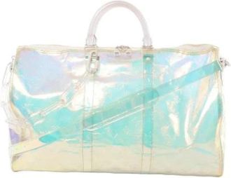 Louis Vuitton Pre-owned Keepall Bandouli&egrave;re 50 - Heren - Vintage Weekendtas - Blauw - ONE Size - Vintage