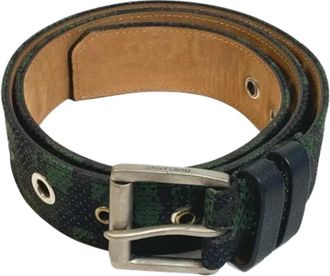 Jimmy Choo London Pre-owned Fabric belts - Dames - Vintage Accessoires - Groen - ONE Size - Vintage