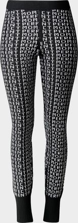 Perfect Moment Monogram Merino Wool Leggings