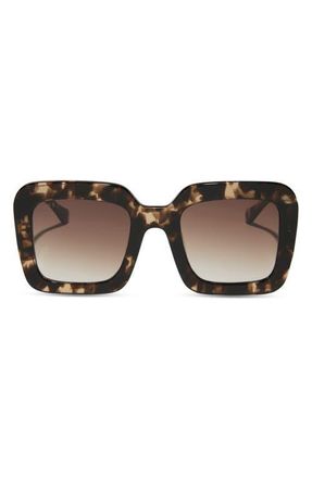 DIFF Eyewear Charise 51mm Square Sunglasses in Brown Gradient at Nordstrom