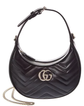 Gucci Gg Marmont Small Leather Hobo Bag