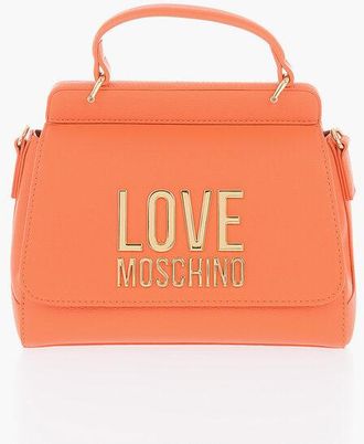 Moschino LOVE Faux Leather Mini Bag with Maxi Golden Plaque size Unica
