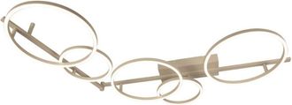 Lucide L&aacute;mpara de techo de metal con 1 led integrado, taupe