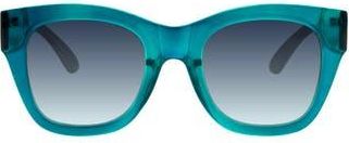 Kurt Geiger 54mm Rectangular Sunglasses in Blue-Green Crystal Bi-Layer at Nordstrom Rack