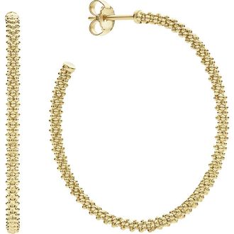 Lagos 18K Large Hoop Earrings in Gold at Nordstrom