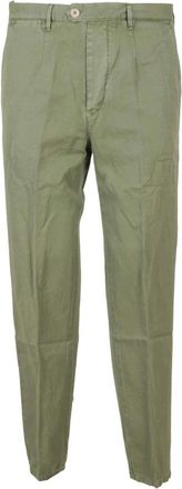 TELA GENOVA Stijlvolle Duilio Broek - Heren - Chinos - Groen - W36 - Broeken