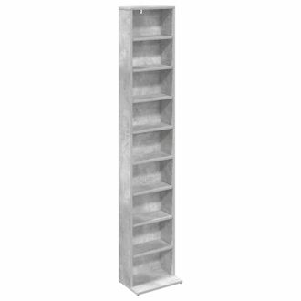 vidaXL Cabinet Para Cds Gris Hormig&oacute;n 33 X 23,5 X 175 Cm Vidaxl