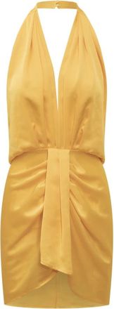 Nineminutes Mini Jurk - Dames - Korte kleedjes - Oranje - 2XS - Kleedjes