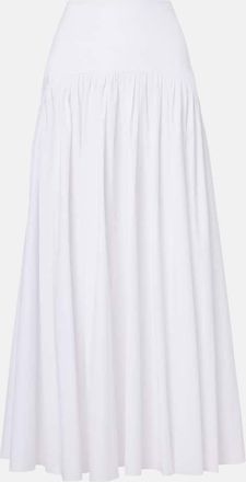 Staud Procida cotton poplin maxi skirt