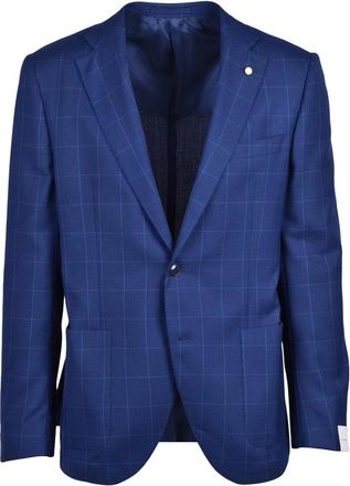 Lubiam Round Jacket - Blue