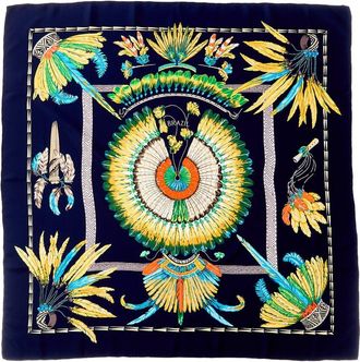 Herm&egrave;s Brazil Laurence Bourthoumieux Silk Scarf (Authentic Pre-Loved)