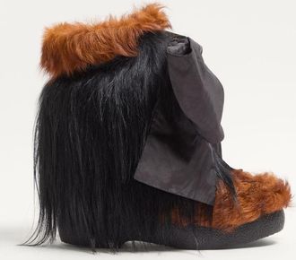 Valentino Garavani Snowish Fur Ankle Boot Wo