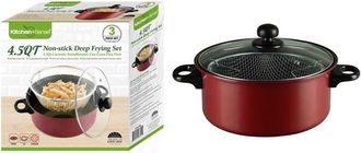 J&V Textiles 3Pc Deep Fryer Set