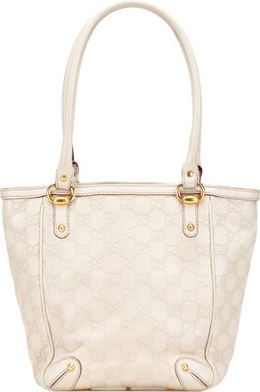 Gucci Pre-owned Womens Joy Tote Gg Monogram Leather - Ivory - One Size