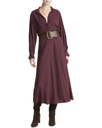 Vince Collar Stand Shirtdress