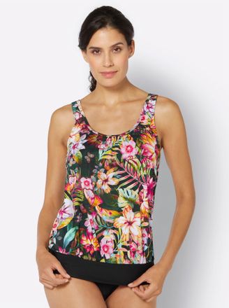 Feel Good Tankini-Top FEEL GOOD, Damen, Gr. 52, Cup C, bunt (bunt, bedruckt), Elasthan, Polyamid, Bikini-Oberteile Tankini-Top